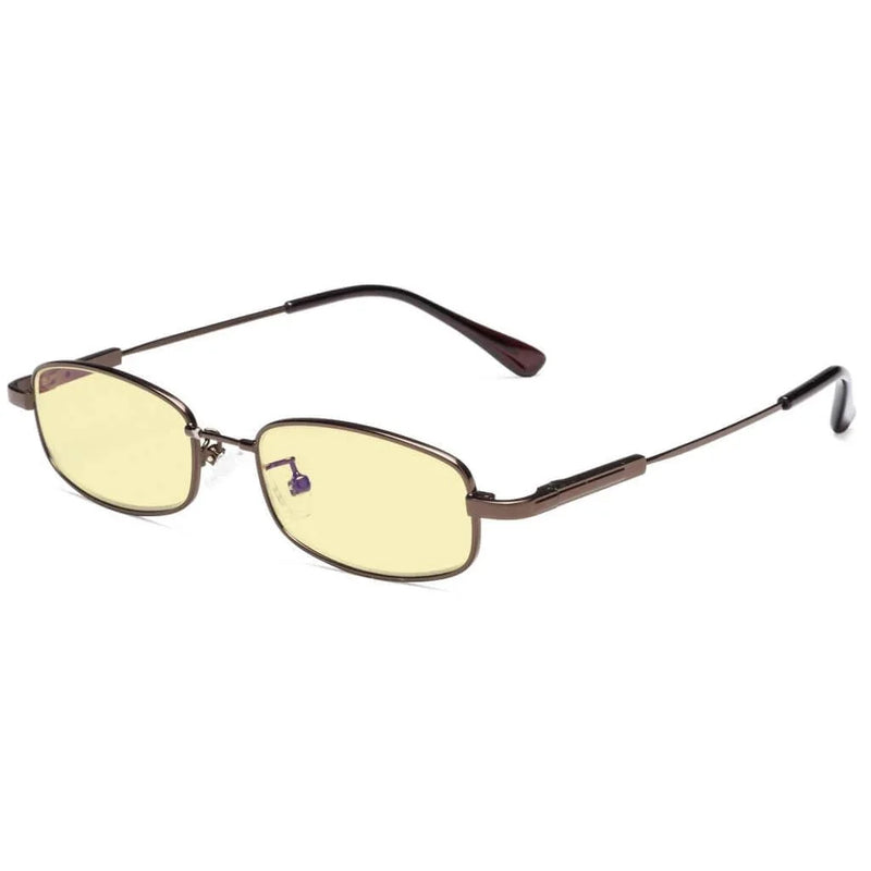 eyekeeper.com Rectangle Blue Light Blocking Eyeglasses for Kids TMK1804 Eyeglasses White Smoke Brown / without magnification