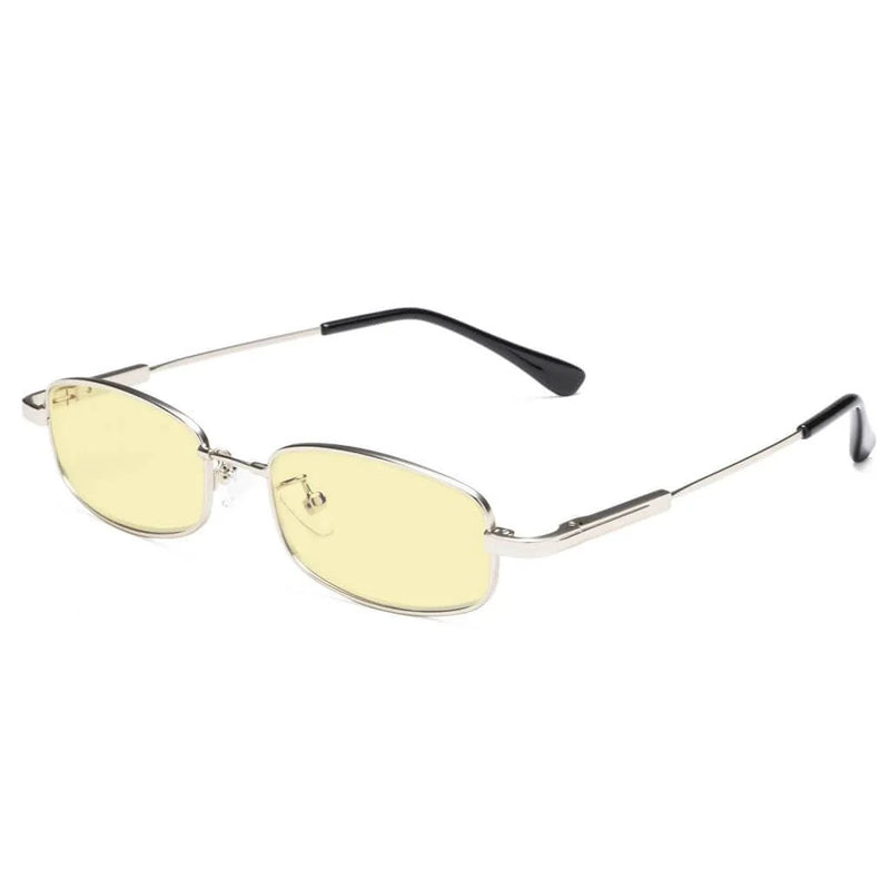 eyekeeper.com Rectangle Blue Light Blocking Eyeglasses for Kids TMK1804 Eyeglasses White Smoke Silver / without magnification