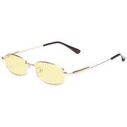 eyekeeper.com Rectangle Blue Light Blocking Eyeglasses for Kids TMK1804 Eyeglasses White Smoke Gold / without magnification