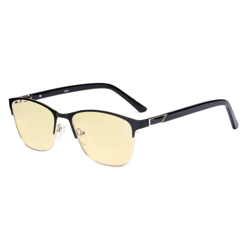 eyekeeper.com Rectangle Blue Light Blocking Eyeglasses LX19015-BB60 Eyeglasses White Smoke Black / without magnification,Purple / without magnification,Red / without magnification