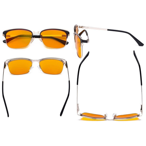 eyekeeper.com Rectangle Blue Light Blocking Eyeglasses LX19039-BB98 Eyeglasses Dark Slate Gray Black / without magnification,Blue / without magnification,Purple / without magnification,Red / without magnification