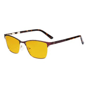 eyekeeper.com Rectangle Blue Light Blocking Eyeglasss LX19012-BB90 Eyeglasses White Smoke Red / without magnification