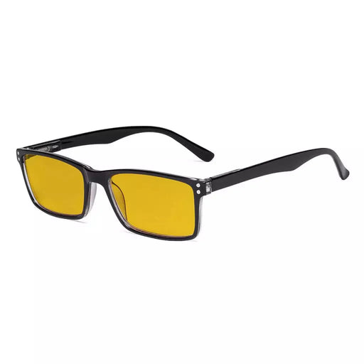 eyekeeper.com Rectangle Blue Light Blocking Reading Glasses Classic Readers HP802 Eyeglasses White Smoke Black / without magnification,Black / +0.50,Black / +0.75,Black / +1.00,Black / +1.25,Black / +1.50,Black / +2.00,Black / +2.25,Black / +2.50,Black / +3.00