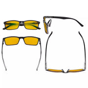 eyekeeper.com Rectangle Blue Light Blocking Reading Glasses Classic Readers HP802 Eyeglasses White Smoke Black / without magnification,Black / +0.50,Black / +0.75,Black / +1.00,Black / +1.25,Black / +1.50,Black / +2.00,Black / +2.25,Black / +2.50,Black / +3.00,Blue / without magnification,Blue / +0.50,Blue / +0.75,Blue / +1.00,Blue / +1.25,Blue / +1.50,Blue