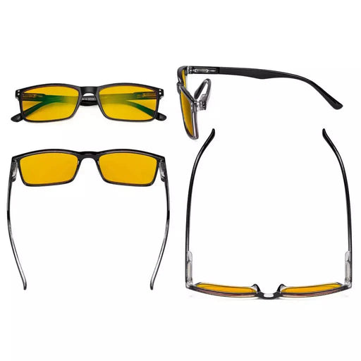 eyekeeper.com Rectangle Blue Light Blocking Reading Glasses Classic Readers HP802 Eyeglasses White Smoke Black / without magnification,Black / +0.50,Black / +0.75,Black / +1.00,Black / +1.25,Black / +1.50,Black / +2.00,Black / +2.25,Black / +2.50,Black / +3.00,Blue / without magnification,Blue / +0.50,Blue / +0.75,Blue / +1.00,Blue / +1.25,Blue / +1.50,Blue