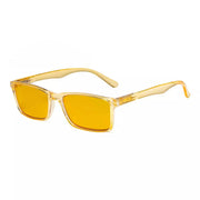 eyekeeper.com Rectangle Blue Light Blocking Reading Glasses Classic Readers HP802 Eyeglasses White Smoke Yellow / without magnification,Yellow / +0.50,Yellow / +0.75,Yellow / +1.00,Yellow / +1.25,Yellow / +1.50,Yellow / +1.75,Yellow / +2.00,Yellow / +2.25,Yellow / +2.50,Yellow / +3.00