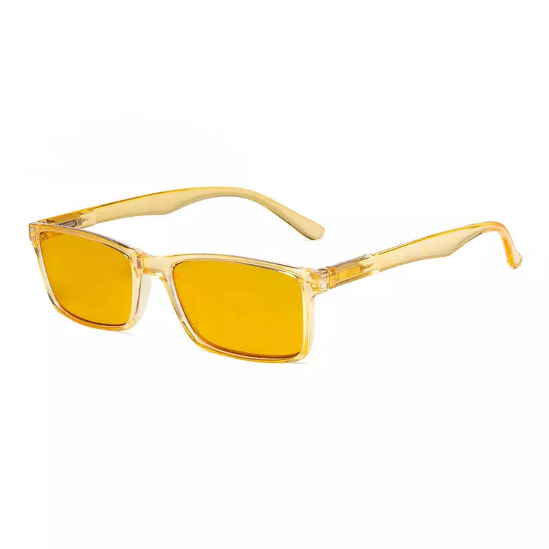 eyekeeper.com Rectangle Blue Light Blocking Reading Glasses Classic Readers HP802 Eyeglasses White Smoke Yellow / without magnification,Yellow / +0.50,Yellow / +0.75,Yellow / +1.00,Yellow / +1.25,Yellow / +1.50,Yellow / +1.75,Yellow / +2.00,Yellow / +2.25,Yellow / +2.50,Yellow / +3.00