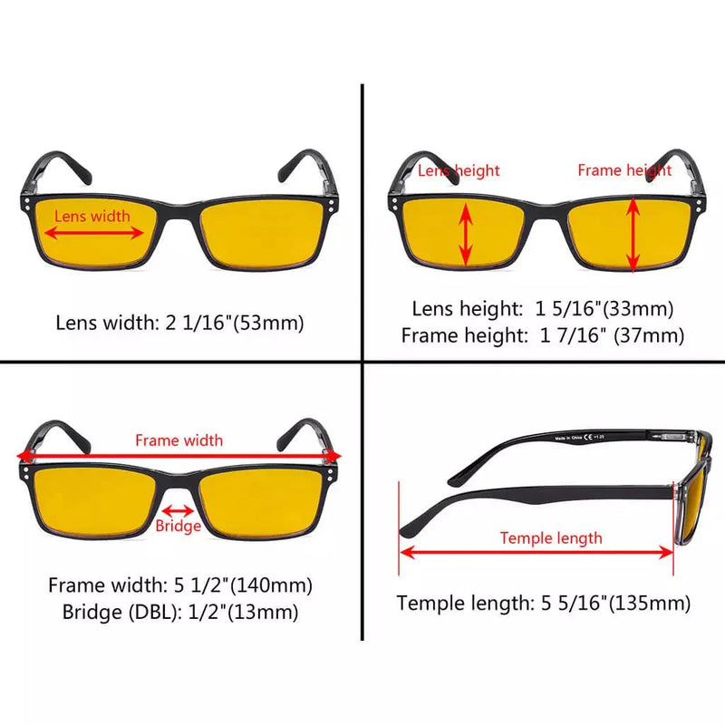 eyekeeper.com Rectangle Blue Light Blocking Reading Glasses Classic Readers HP802 Eyeglasses White Smoke Black / without magnification,Black / +0.50,Black / +0.75,Black / +1.00,Black / +1.25,Black / +1.50,Black / +2.00,Black / +2.25,Black / +2.50,Black / +3.00,Blue / without magnification,Blue / +0.50,Blue / +0.75,Blue / +1.00,Blue / +1.25,Blue / +1.50,Blue