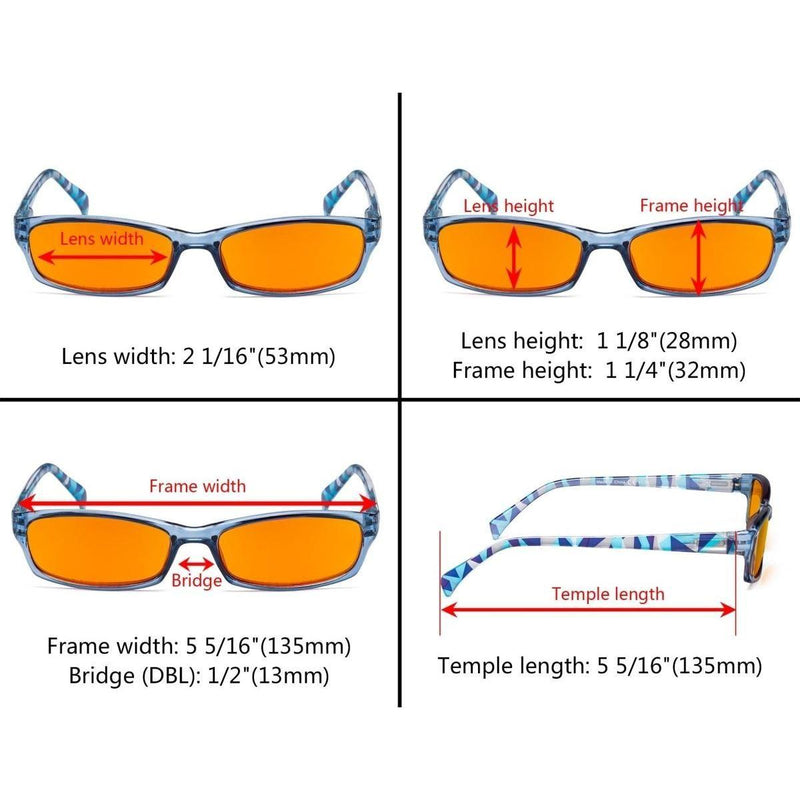 eyekeeper.com Rectangle Blue Light Blocking Reading Glasses DSRT1803 Eyeglasses Dark Slate Gray Blue / without magnification,Blue / +0.50,Blue / +0.75,Blue / +1.00,Blue / +1.25,Blue / +1.50,Blue / +1.75,Blue / +2.00,Blue / +2.50,Brown / +0.50,Brown / +0.75,Brown / +1.00,Brown / +1.25,Brown / +1.50,Brown / +1.75,Brown / +2.00,Brown / +2.50,Grey / wit