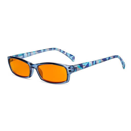 eyekeeper.com Rectangle Blue Light Blocking Reading Glasses DSRT1803 Eyeglasses White Smoke Blue / without magnification,Blue / +0.50,Blue / +0.75,Blue / +1.00,Blue / +1.25,Blue / +1.50,Blue / +1.75,Blue / +2.00,Blue / +2.50
