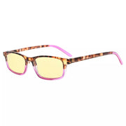 eyekeeper.com Rectangle Blue Light Blocking Reading Glasses TMCG111 Eyeglasses White Smoke Purple / without magnification,Purple / +0.50,Purple / +0.75,Purple / +1.00,Purple / +1.25,Purple / +1.50,Purple / +1.75,Purple / +2.00,Purple / +2.25
