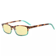 eyekeeper.com Rectangle Blue Light Blocking Reading Glasses TMCG111 Eyeglasses White Smoke Green / without magnification,Green / +0.50,Green / +0.75,Green / +1.00,Green / +1.50,Green / +1.75,Green / +2.00