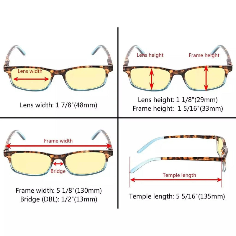 eyekeeper.com Rectangle Blue Light Blocking Reading Glasses TMCG111 Eyeglasses White Smoke Blue / +0.50,Blue / +0.75,Blue / +1.00,Blue / +1.50,Blue / +1.75,Blue / +2.50,Green / without magnification,Green / +0.50,Green / +0.75,Green / +1.00,Green / +1.50,Green / +1.75,Green / +2.00,Pink / without magnification,Pink / +0.50,Pink / +0.75,Pink / +