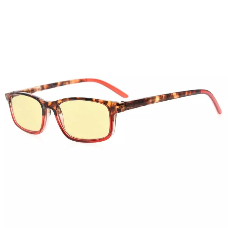 eyekeeper.com Rectangle Blue Light Blocking Reading Glasses TMCG111 Eyeglasses White Smoke Red / without magnification,Red / +0.50,Red / +0.75,Red / +1.00,Red / +1.25,Red / +1.50,Red / +1.75,Red / +2.00,Red / +2.25,Red / +2.50