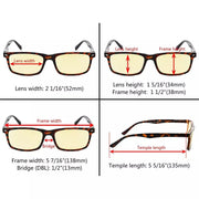 eyekeeper.com Rectangle Blue Light Blocking Reading Glasses TMCG899-6 Eyeglasses White Smoke Tortoise Blue / without magnification,Tortoise Blue / +0.50,Tortoise Blue / +0.75,Tortoise Blue / +1.00,Tortoise Blue / +1.25,Tortoise Blue / +1.50,Tortoise Blue / +1.75,Tortoise Blue / +2.00,Tortoise Blue / +2.50,Tortoise Green / without magnification,To