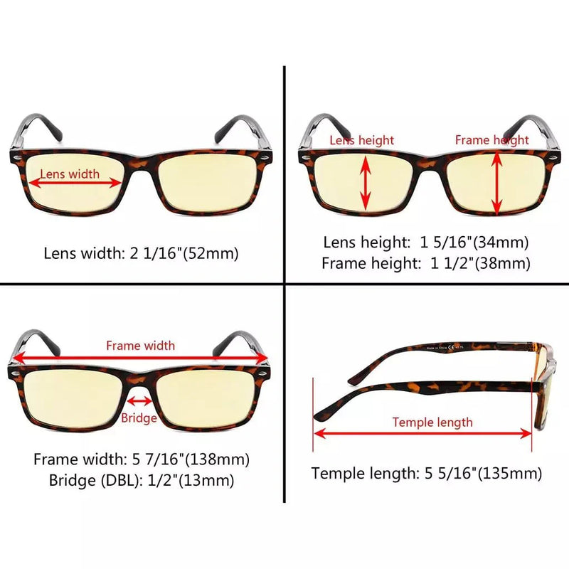 eyekeeper.com Rectangle Blue Light Blocking Reading Glasses TMCG899-6 Eyeglasses White Smoke Tortoise Blue / without magnification,Tortoise Blue / +0.50,Tortoise Blue / +0.75,Tortoise Blue / +1.00,Tortoise Blue / +1.25,Tortoise Blue / +1.50,Tortoise Blue / +1.75,Tortoise Blue / +2.00,Tortoise Blue / +2.50,Tortoise Green / without magnification,To