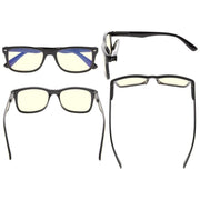 eyekeeper.com Rectangle Blue Light blocking Reading Glasses CG075 Eyeglasses Antique White Black / without magnification,Black / +1.00,Black / +2.00,Black / +2.50,Black / +3.00,Tortoise / without magnification,Tortoise / +0.50,Tortoise / +0.75,Tortoise / +1.00,Tortoise / +1.50,Black Blue / +1.00,Black Blue / +1.75,Black Blue / +3.00,Black Brown