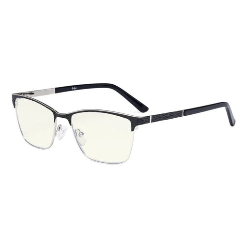 eyekeeper.com Rectangle Blue Light Filter Eyeglasss LX19012-BB40 Eyeglasses White Smoke Black / without magnification,Purple / without magnification,Red / without magnification