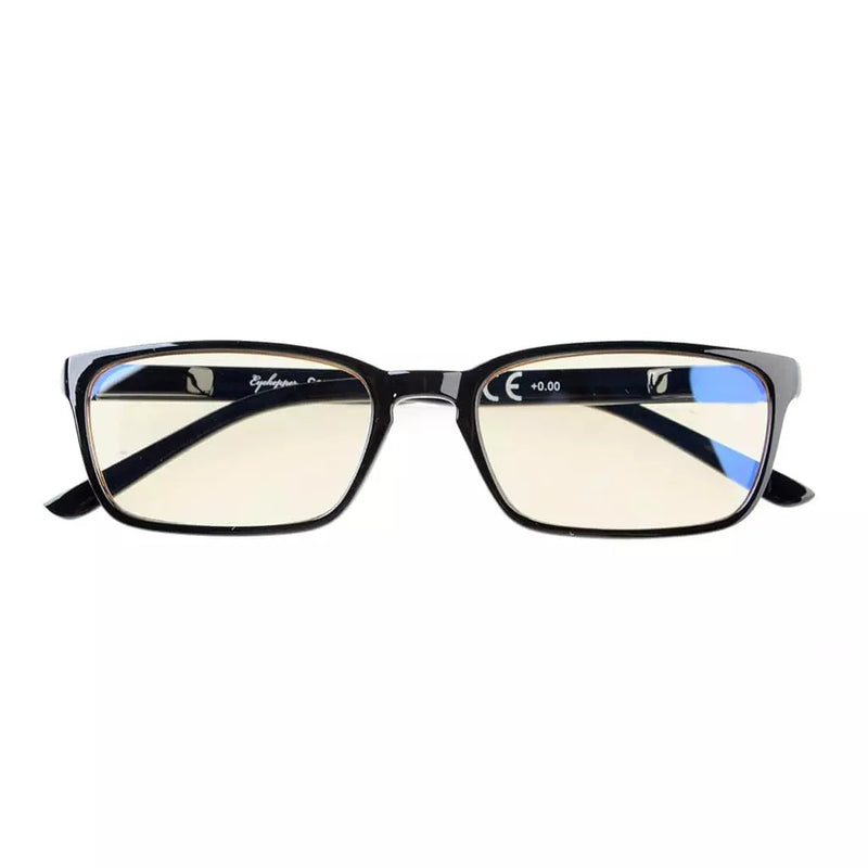 eyekeeper.com Rectangle Blue Light Filter Reading Glasses 1-CG898 Eyeglasses White Smoke Black / without magnification,Black / +0.50,Black / +0.75,Black / +1.25,Black / +1.50,Black / +1.75,Black / +2.00,Black / +2.25,Black / +3.50,Black / +4.00