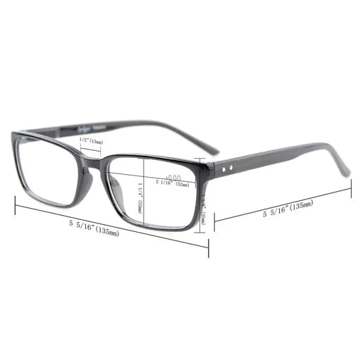 eyekeeper.com Rectangle Blue Light Filter Reading Glasses 1-CG898 Eyeglasses White Smoke Black / without magnification,Black / +0.50,Black / +0.75,Black / +1.25,Black / +1.50,Black / +1.75,Black / +2.00,Black / +2.25,Black / +3.50,Black / +4.00,Clear / +0.50,Clear / +0.75,Clear / +1.25,Clear / +1.50,Clear / +1.75,Clear / +2.00,Clear / +2.25,C