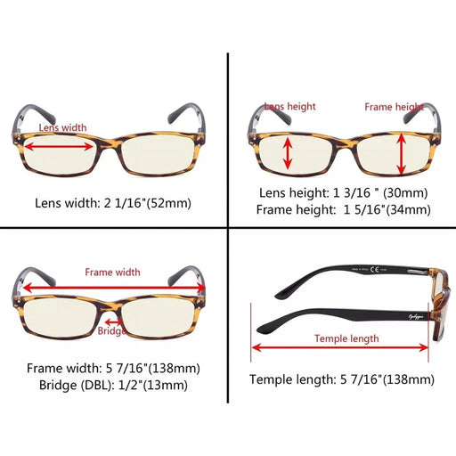 eyekeeper.com Rectangle Blue Light Filter Reading Glasses CG103 Eyeglasses White Smoke Black / without magnification,Black / +0.50,Black / +1.00,Black / +1.25,Black / +1.50,Black / +3.00,Tortoise / without magnification,Tortoise / +0.50,Tortoise / +0.75,Tortoise / +1.00,Tortoise / +1.50,Tortoise / +1.75,Tortoise / +2.00,Tortoise / +2.50,Tor