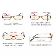 eyekeeper.com Rectangle Blue Light Filter Reading Glasses CG908 Eyeglasses White Smoke Red / without magnification,Red / +0.50,Red / +0.75,Red / +1.00,Red / +1.25,Red / +1.50,Red / +1.75,Red / +2.00,Red / +2.25,Red / +2.50,Red / +2.75,Red / +3.50,Red / +4.00,Purple / without magnification,Purple / +0.50,Purple / +0.75,Purple / +1.00,Purple