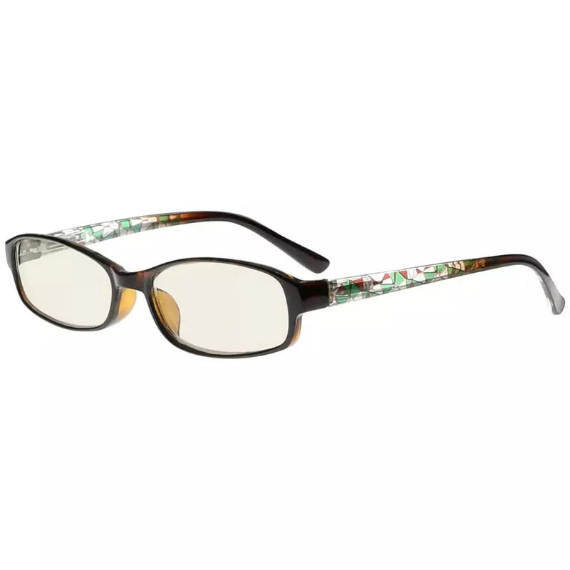 eyekeeper.com Rectangle Blue Light Filter Reading Glasses CG908 Eyeglasses White Smoke Green / without magnification,Green / +0.50,Green / +0.75,Green / +1.00,Green / +1.25,Green / +1.50,Green / +1.75,Green / +2.00,Green / +2.25,Green / +2.50,Green / +2.75,Green / +3.00,Green / +3.50,Green / +4.00
