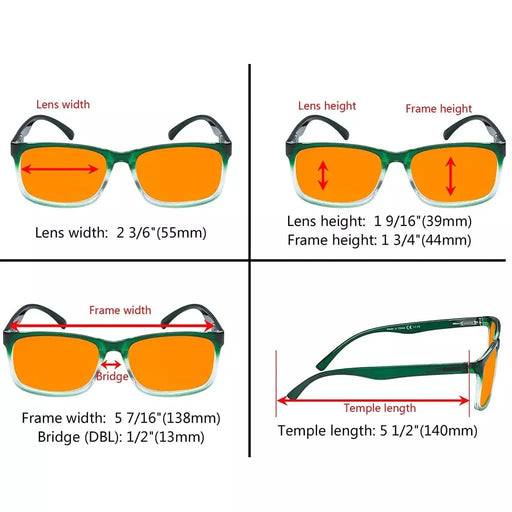 eyekeeper.com Rectangle Chic Blue Light Blocking Reading Glasses DSRT1805 Eyeglasses White Smoke Black / +0.50,Black / +0.75,Black / +1.00,Black / +1.25,Black / +1.50,Black / +1.75,Black / +2.00,Black / +2.25,Blue / without magnification,Blue / +0.50,Blue / +0.75,Blue / +1.00,Blue / +1.25,Blue / +1.50,Blue / +1.75,Blue / +2.00,Blue / +2.25,Blue / +2.