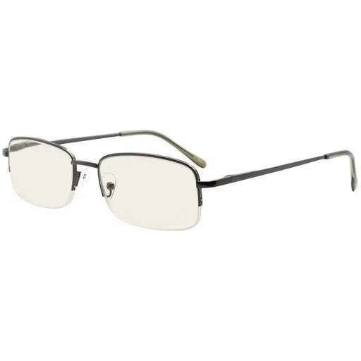 eyekeeper.com Rectangle Chic Blue Light Filter Reading Glasses 1-CG15015 Eyeglasses White Smoke Gunmetal / without magnification,Gunmetal / +0.50,Gunmetal / +0.75,Gunmetal / +1.00,Gunmetal / +1.25,Gunmetal / +1.50,Gunmetal / +1.75,Gunmetal / +2.00,Gunmetal / +2.25,Gunmetal / +2.50,Gunmetal / +2.75,Gunmetal / +3.00,Gunmetal / +4.00
