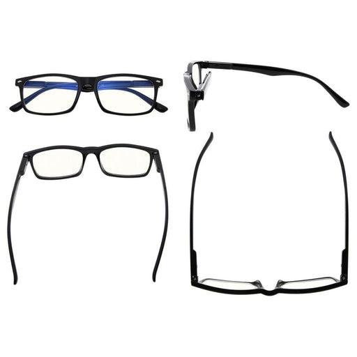 eyekeeper.com Rectangle Computer Reading Glasses CG899 Eyeglasses White Smoke Black / +1.00,Tortoise / without magnification,Tortoise / +0.75,Tortoise / +4.00