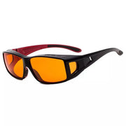 eyekeeper.com Rectangle Fitover Glasses Blue Light Blocking Eyeglasses DSXM1805 Eyeglasses White Smoke Red / without magnification