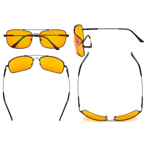 eyekeeper.com Rectangle Titanium Blue Light Blocking Eyeglasses DS1805 Eyeglasses Orange Silver / without magnification,Gunmetal / without magnification,Gold / without magnification,Brown / without magnification,Black / without magnification