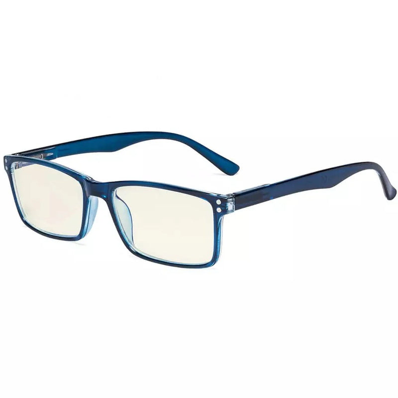 eyekeeper.com Rectangle Stylish Blue Light Filter Reading Glasses UVR802 Eyeglasses Dark Slate Gray Blue / without magnification,Blue / +0.50,Blue / +0.75,Blue / +1.00,Blue / +1.25,Blue / +1.50,Blue / +1.75,Blue / +2.00,Blue / +2.25,Blue / +2.50,Blue / +2.75,Blue / +3.00,Blue / +3.50,Blue / +4.00