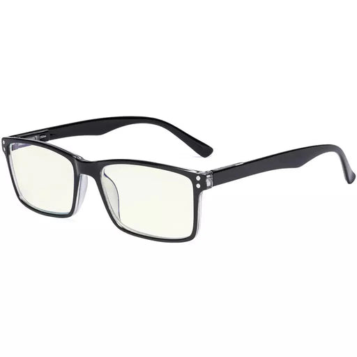 eyekeeper.com Rectangle Stylish Blue Light Filter Reading Glasses UVR802 Eyeglasses Beige Black / without magnification,Black / +0.50,Black / +0.75,Black / +1.00,Black / +1.25,Black / +1.50,Black / +1.75,Black / +2.00,Black / +2.25,Black / +2.50,Black / +2.75,Black / +3.00,Black / +3.50,Black / +4.00