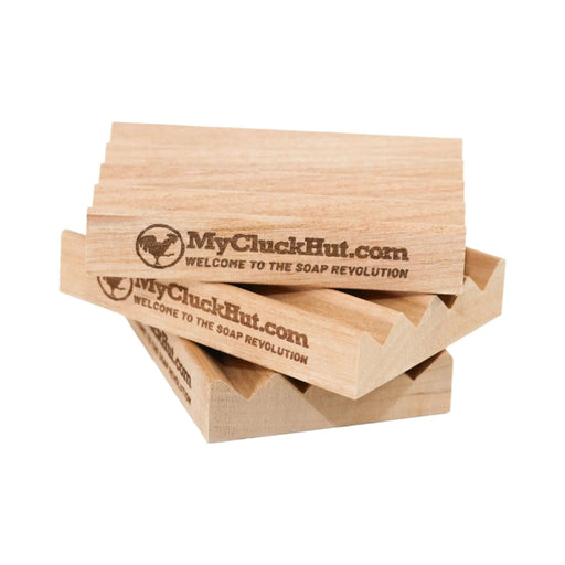 My Cluck Hut Red Alder Soap Dish Soap Accessories White Smoke