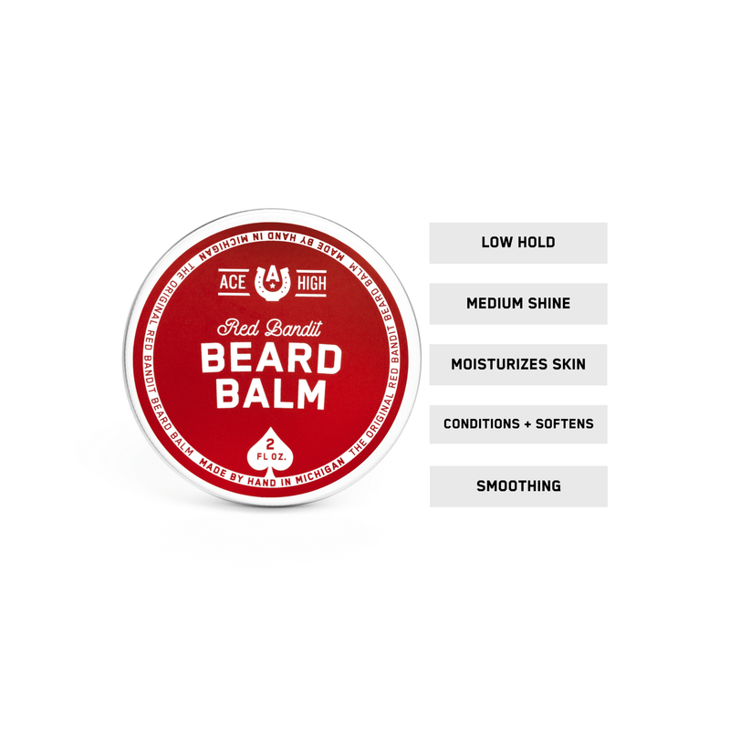 Ace High Co Red Bandit Beard Balm beard balm White Smoke