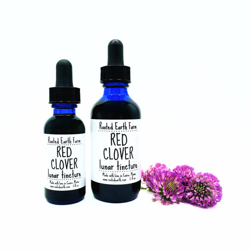 Rooted Earth Farm + Apothecary Red Clover Tincture Tinctures + Capsules White Smoke 1 oz,2 oz