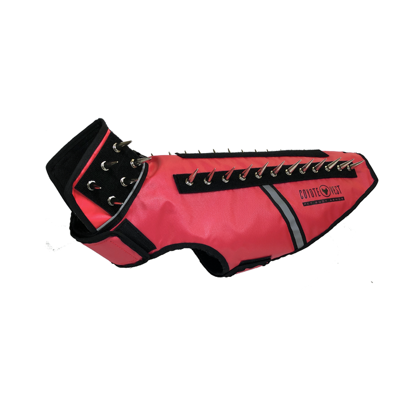 CoyoteVest SpikeVest Vest White Smoke Medium / Red