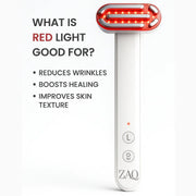 ZAQ Skin & Body ZAQ Zayn 2.0 — 6-in-1 LED & Microcurrent Facial Wand White Smoke
