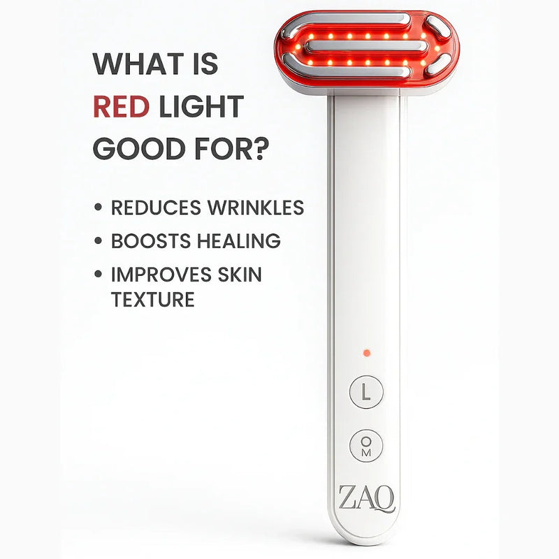 ZAQ Skin & Body ZAQ Zayn 2.0 — 6-in-1 LED & Microcurrent Facial Wand White Smoke