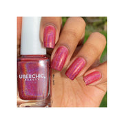 UberChic Beauty Red-y For My Closeup - Holographic Polish Regular Polish Rosy Brown