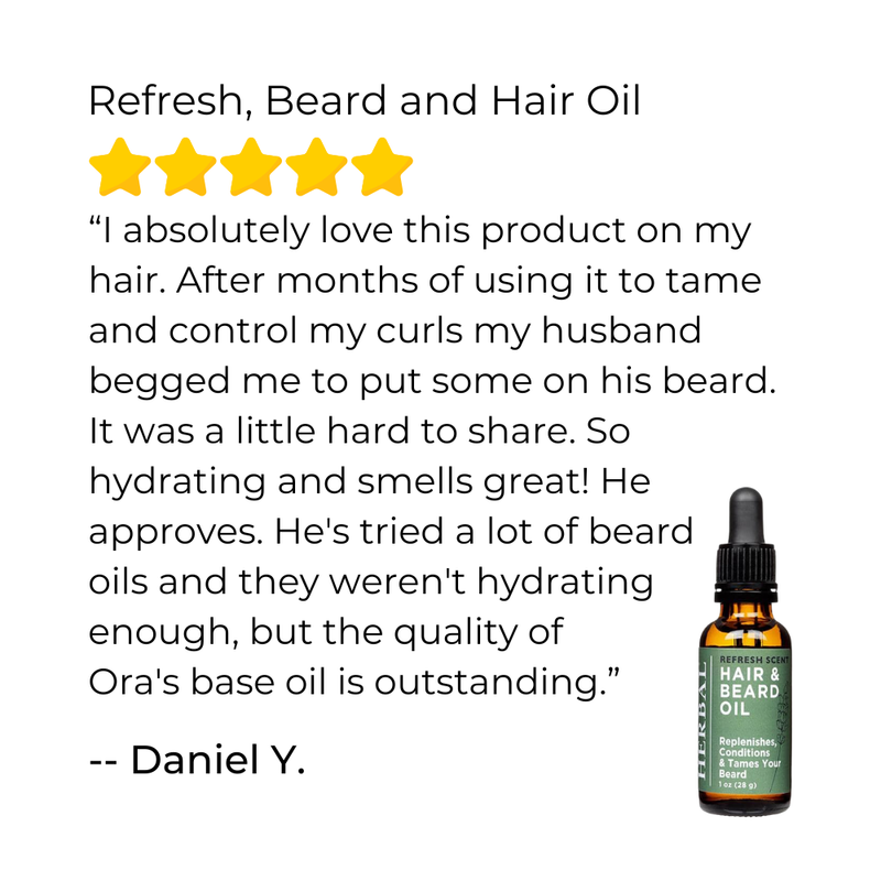 Ora's Amazing Herbal Refresh, Beard and Hair Oil White Smoke