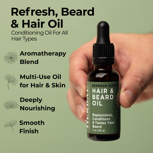 Ora's Amazing Herbal Refresh, Beard and Hair Oil Dark Sea Green