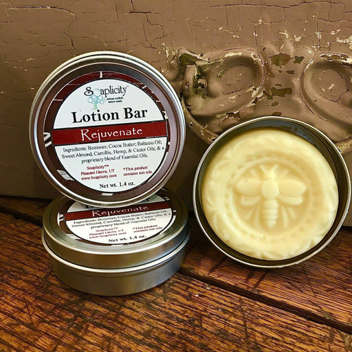 Soaplicity Rejuvenate Lotion Bar with Arnica Oil Lotion Bar Saddle Brown