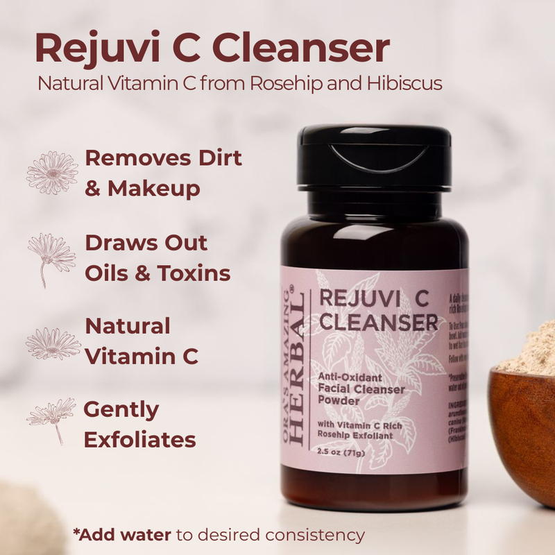 Ora's Amazing Herbal Rejuvi C Cleanser, Facial Cleansing Powder Light Gray Full Size
