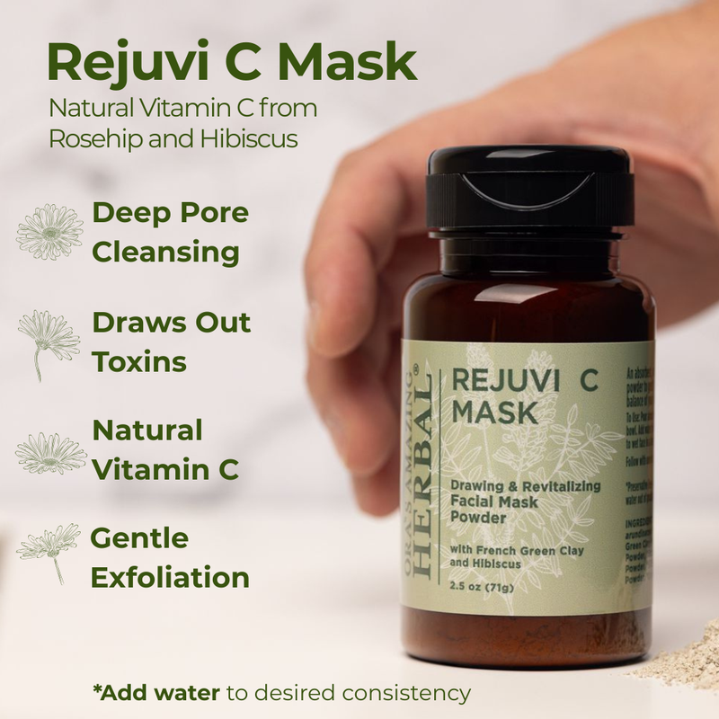 Ora's Amazing Herbal Rejuvi C Mask - Antioxidant Face Mask Powder Light Gray Full Size