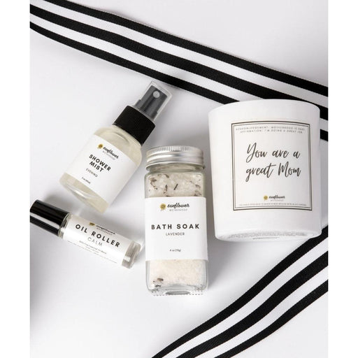Sunflower Motherhood Relax + Unwind Bundle Bath & Body Light Gray