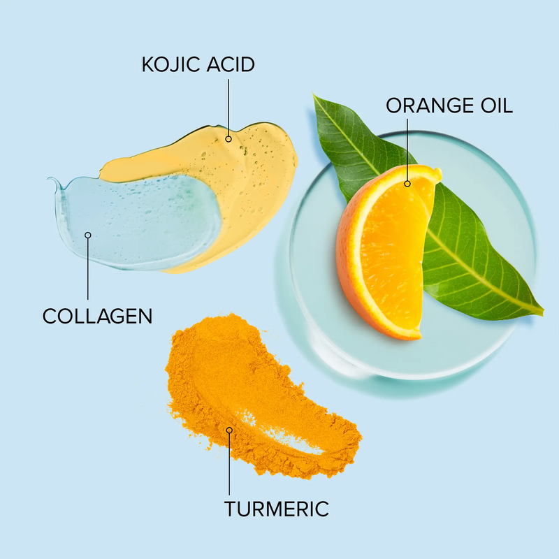 Maree Turmeric Kojic Soap & Scrub Pale Turquoise 1 item - Complete your routine,2 items - Good choice,3 items - Best price