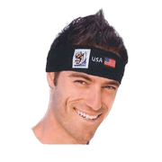 VIP Extensions Retro Soccer Fan Headband, 29 Countries (2010 Games) Hair Accessories Black Algeria,Argentina,Australia,Brazil,Cameroon,Chile,Denmark,England,France,Germany,Ghana,Greece,Honduras,Italy,Ivory Coast,Japan,Mexico,Holland (Netherlands),New Zealand,Nigeria,Portugal,Slovakia,Slovenia,South Africa,South Korea,Spain,Switzerland,USA,Urugu