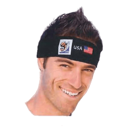 VIP Extensions Retro Soccer Fan Headband, 29 Countries (2010 Games) Hair Accessories Black Algeria,Argentina,Australia,Brazil,Cameroon,Chile,Denmark,England,France,Germany,Ghana,Greece,Honduras,Italy,Ivory Coast,Japan,Mexico,Holland (Netherlands),New Zealand,Nigeria,Portugal,Slovakia,Slovenia,South Africa,South Korea,Spain,Switzerland,USA,Urugu